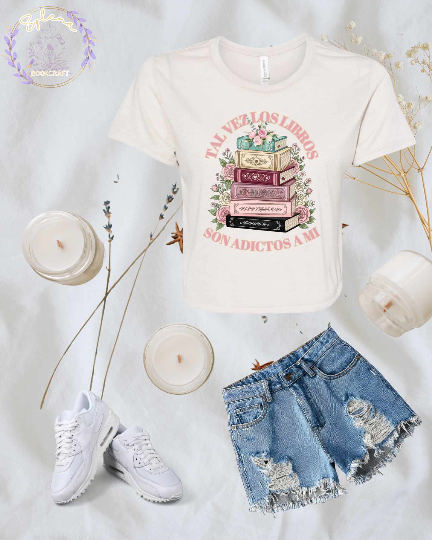 Tal vez los libros son adictos a mi Crop Top