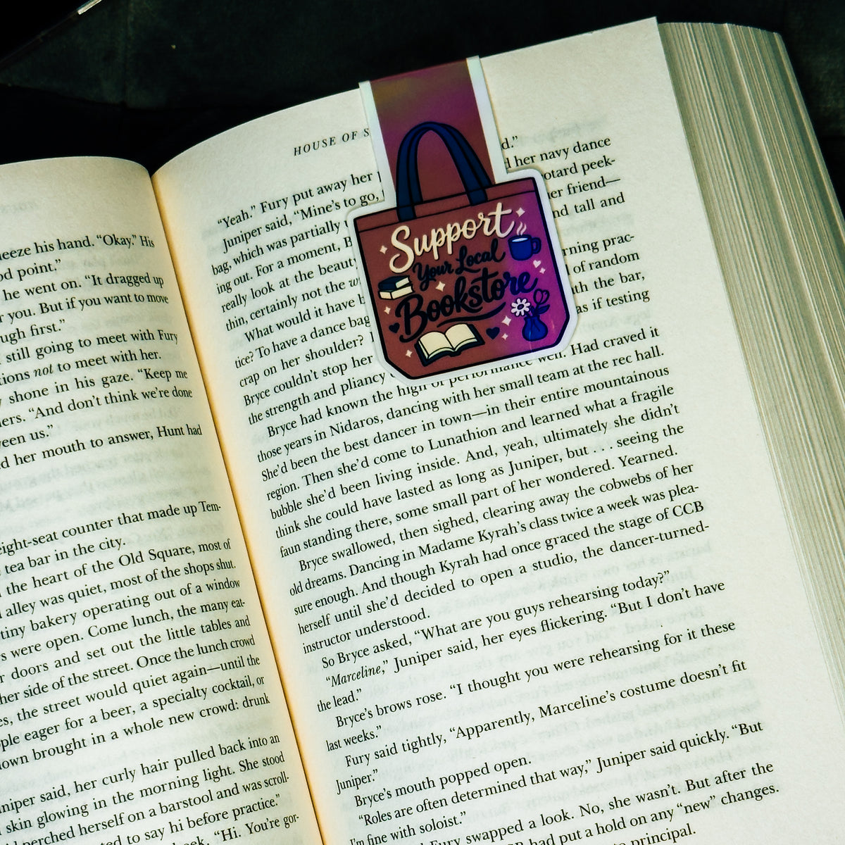 Local Bookstore Magnetic Bookmark