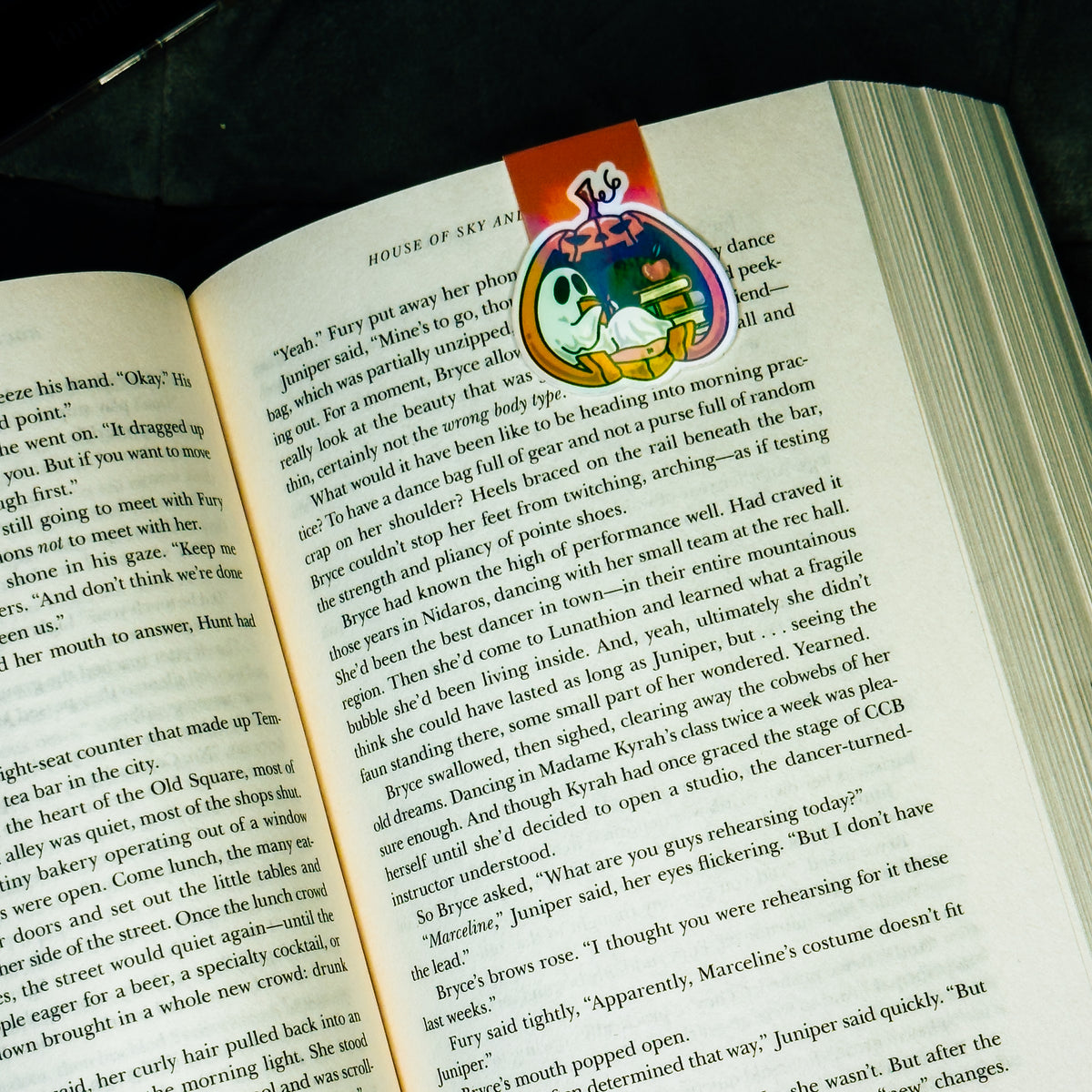 Boo Pumpkin Magnetic Bookmark