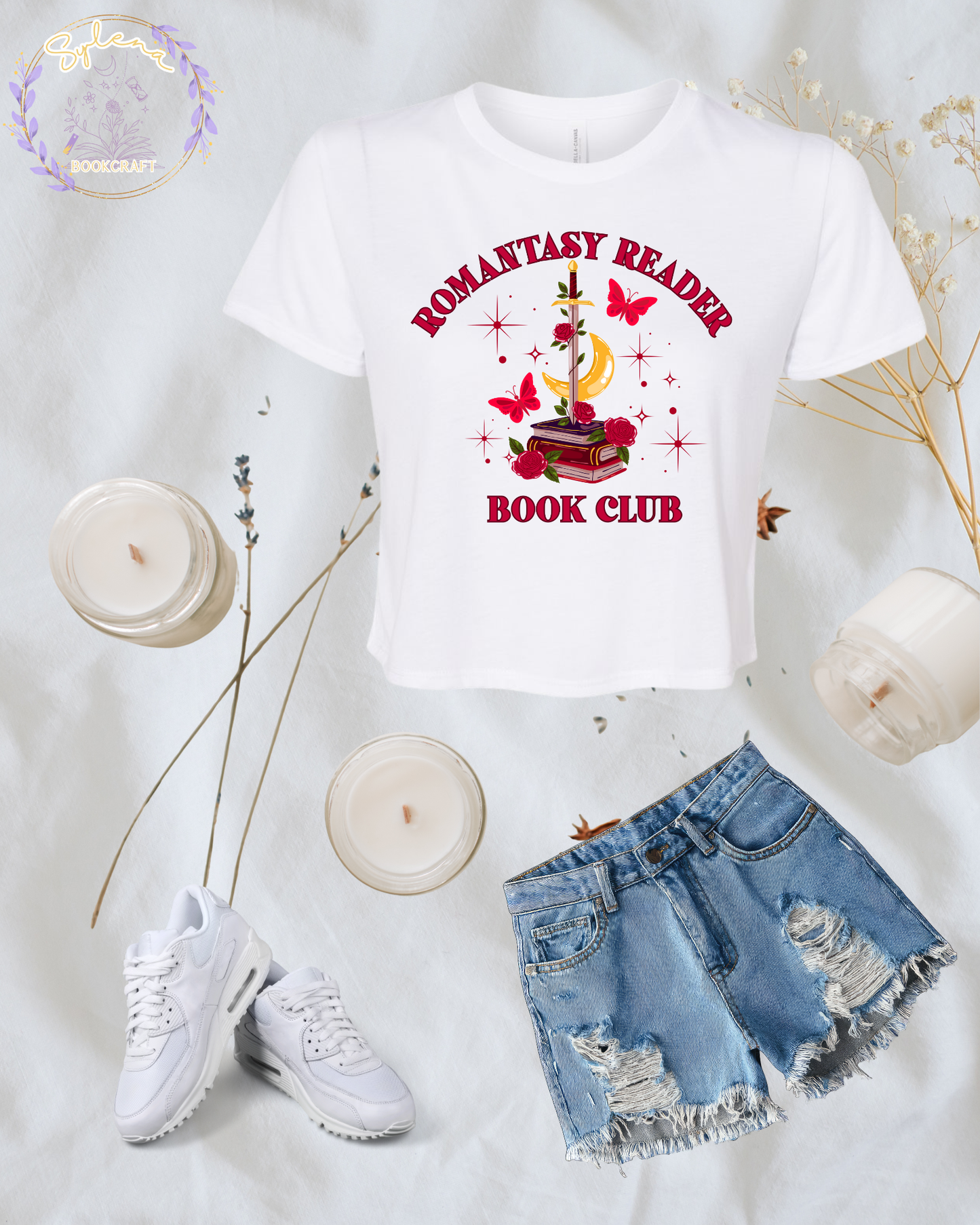 Romantasy Reader Book Club Crop Top
