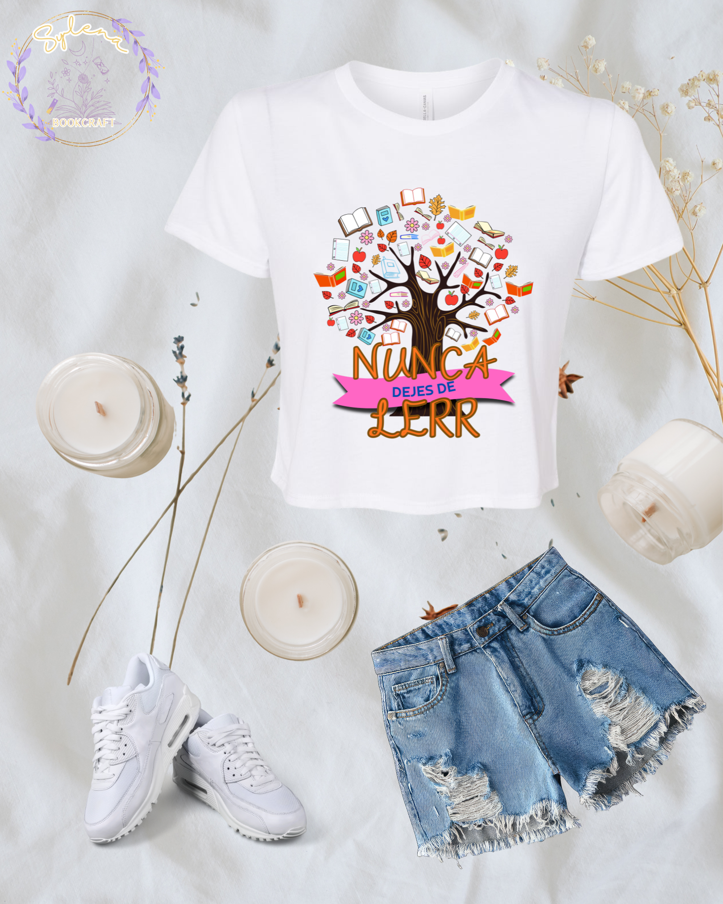 Nunca dejes de Leer Crop Top