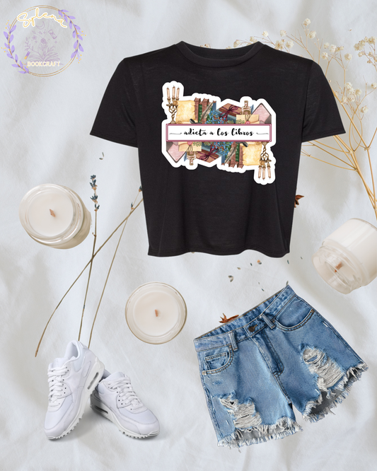 Adicta a los Libros Crop Top