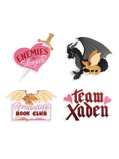 Pegatinas Fourth Wing Romantasy Paquete 2