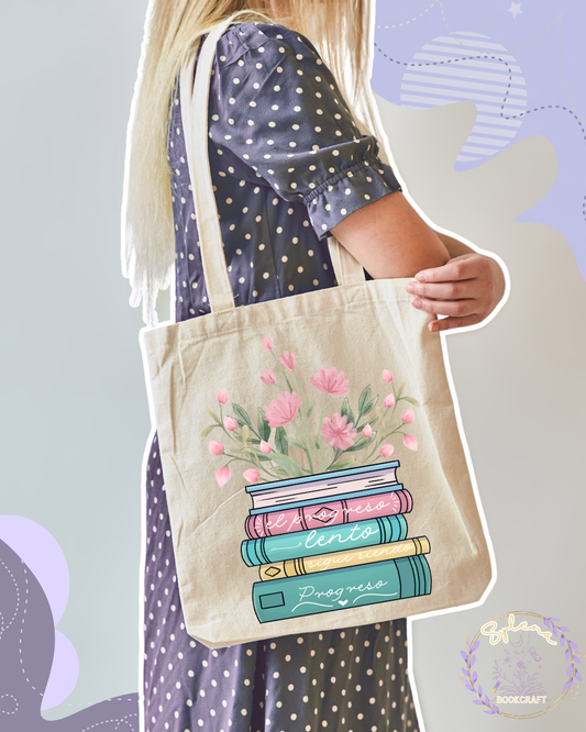 El progreso lento tambien es progreso Tote Bag