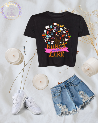 Nunca dejes de Leer Crop Top