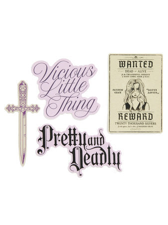 Pegatinas de Lauren Roberts  Powerless Stickers Set de 4