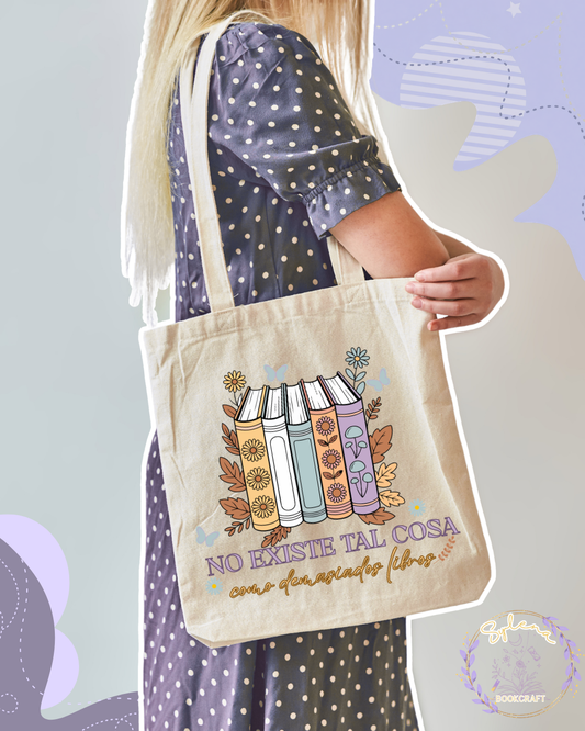 No existe tal cosa como demasiados libros Tote Bag
