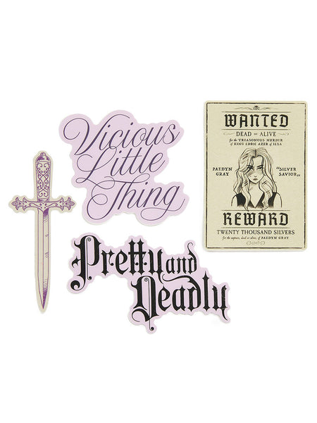 Pegatinas de Lauren Roberts  Powerless Stickers Set de 4