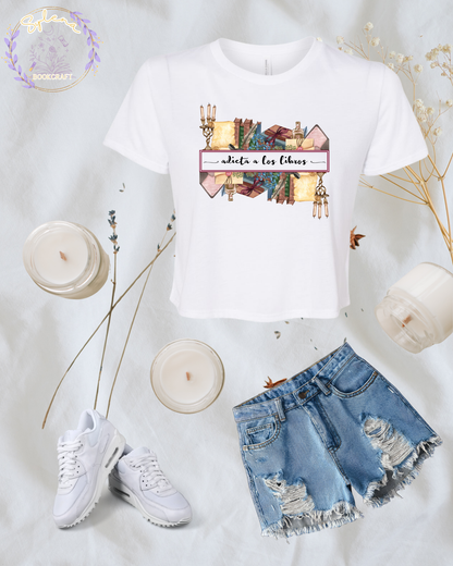 Adicta a los Libros Crop Top
