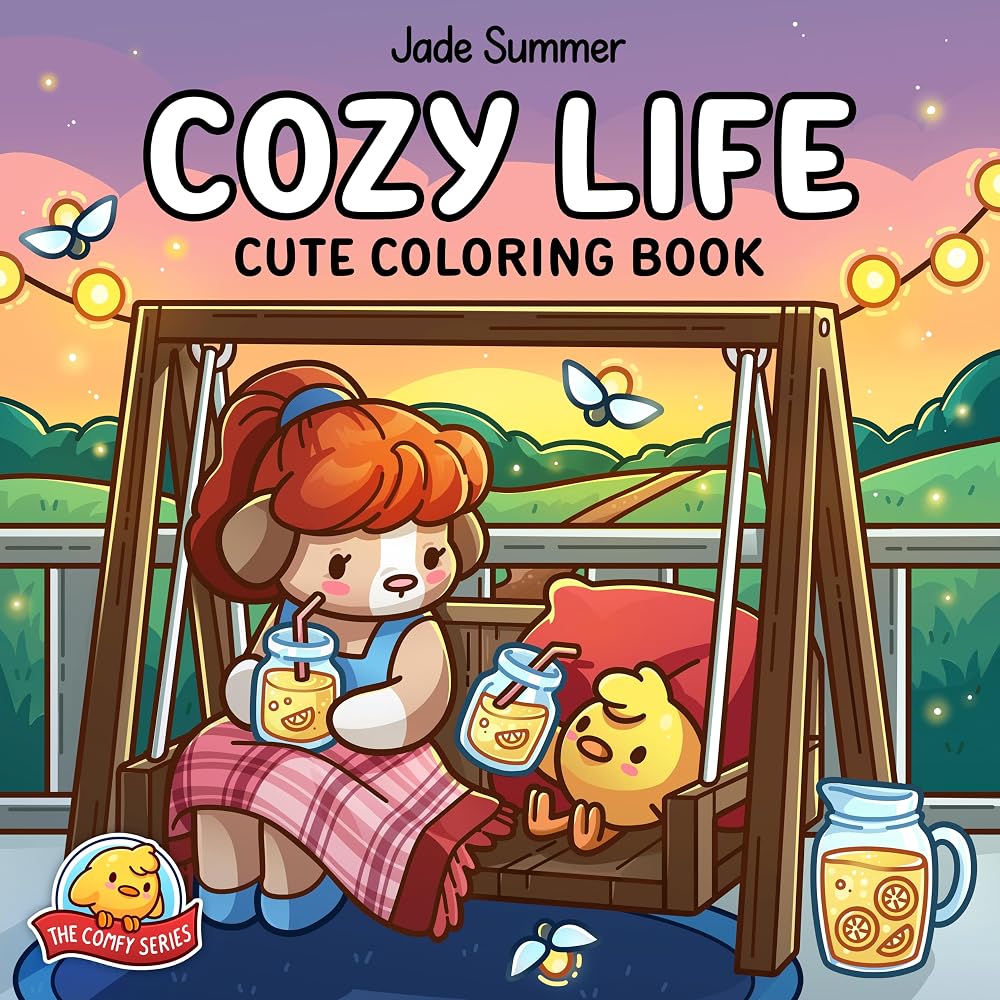 Cozy Life: Cute Coloring Book (The Comfy Series) cover image