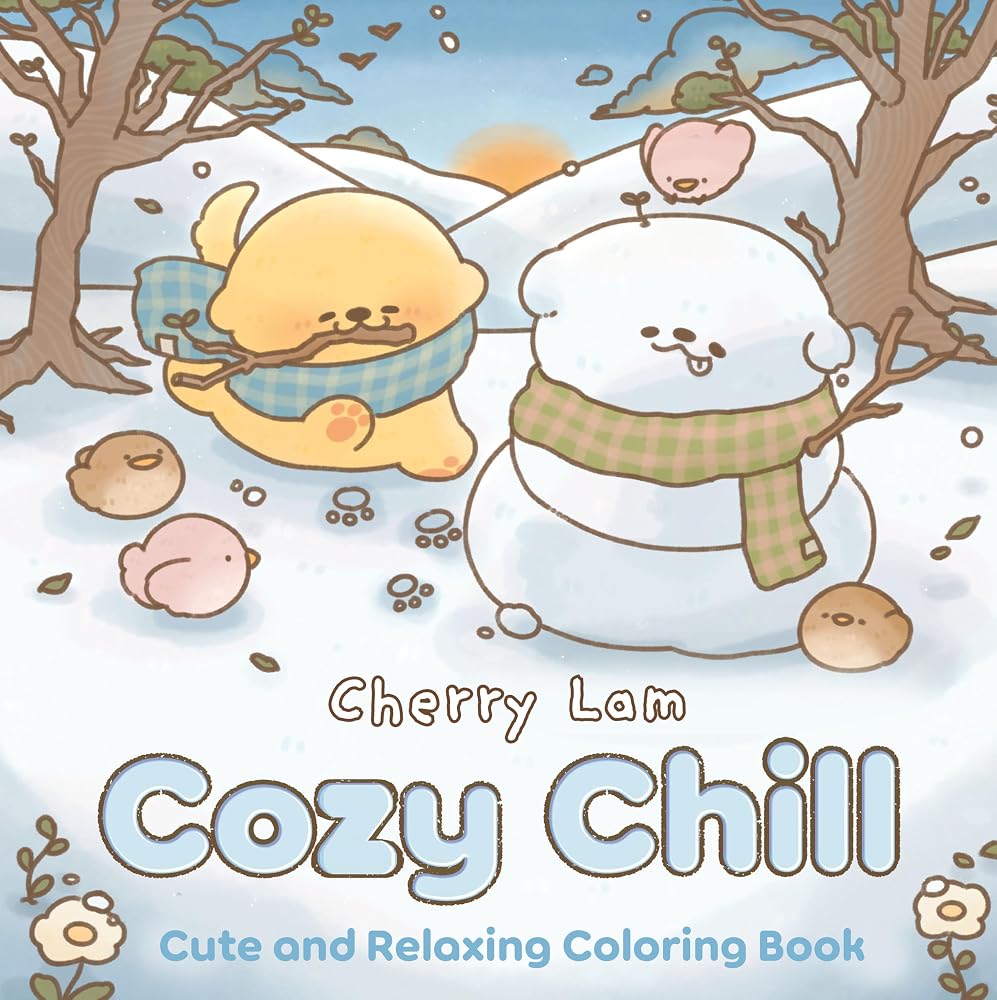 Cozy Chill: Cute and Relaxing Coloring Book cover image