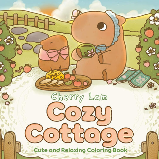 Cozy Cottage: Cute and Relaxing Coloring Book cover image