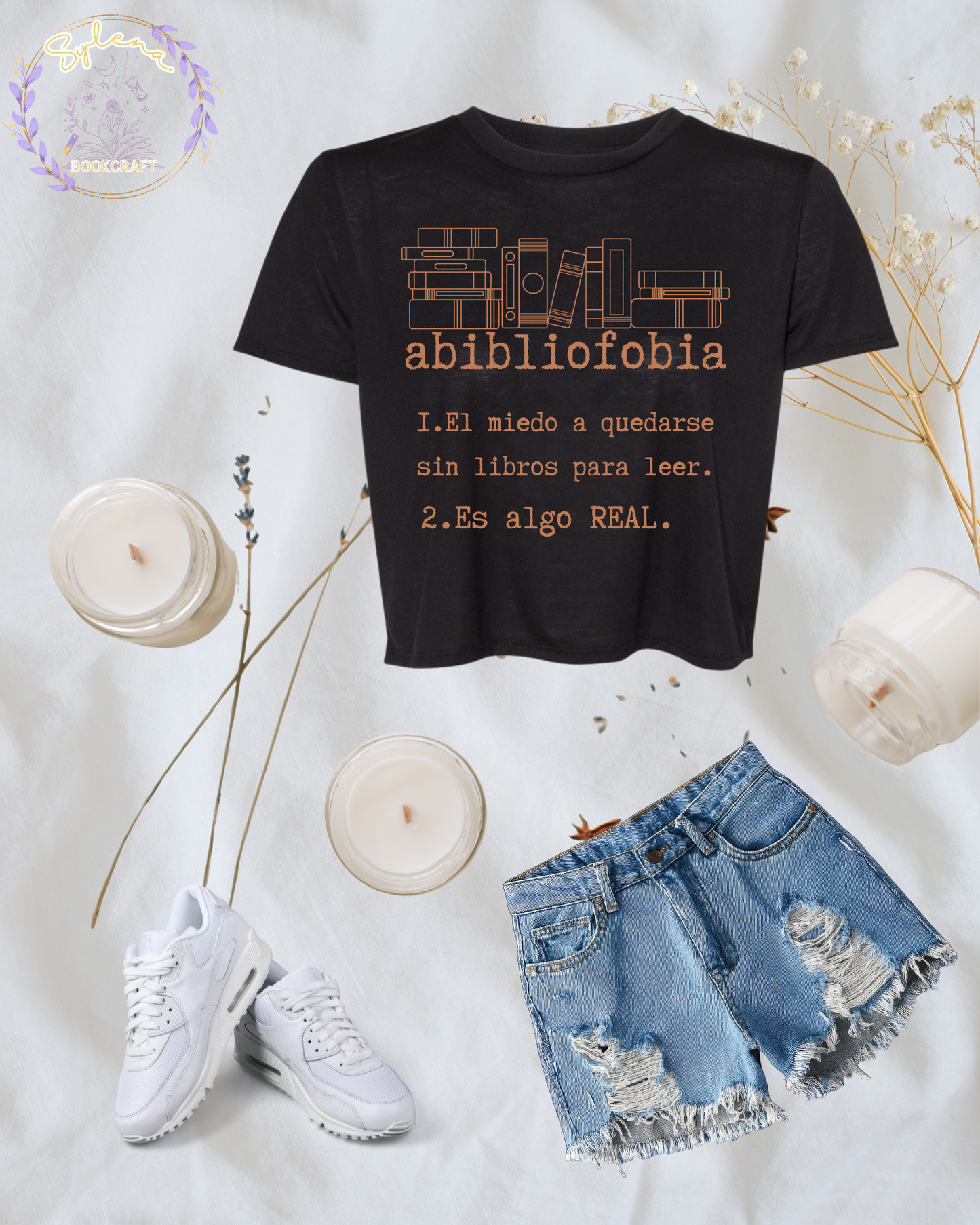 Abibliofobia Crop Top