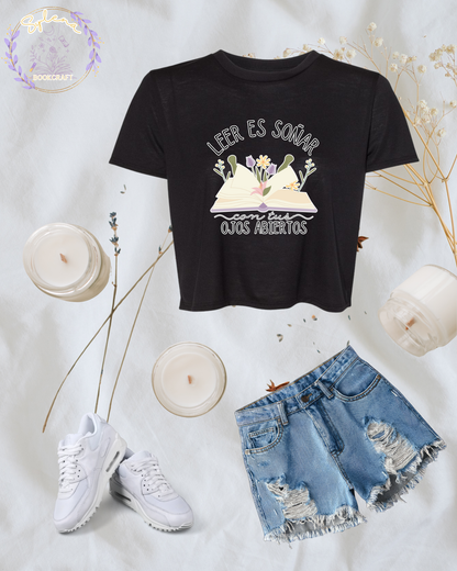 Leer es soñar con tus ojos abiertos Crop Top