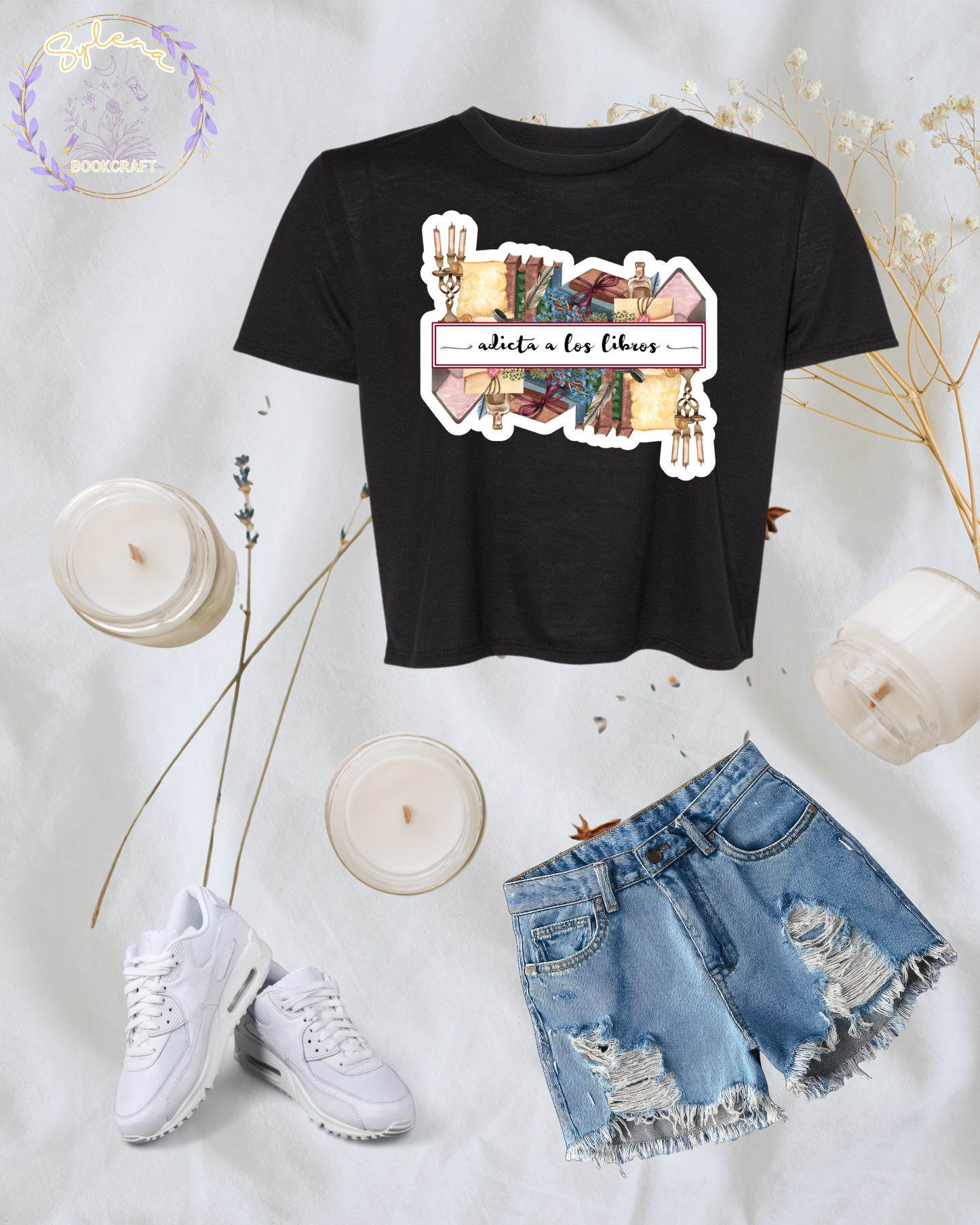 Adicta a los Libros Crop Top