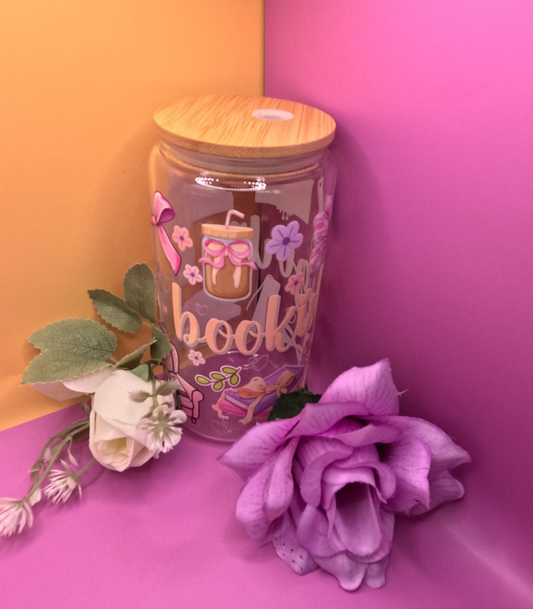 Bookish Girlie Glass Can