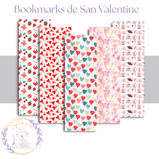 Bookmarks de San Valentín