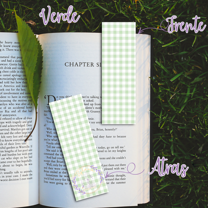 Spring Gingham Bookmarks