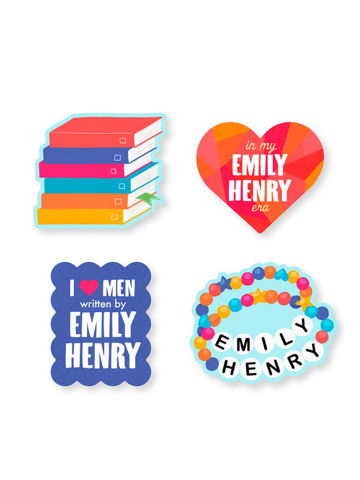 Pegatinas de Emily Henry de Out Of Print Clothing - Juego de 4